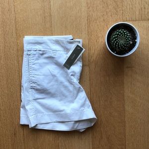 Brand new with tags J crew white chino shorts.